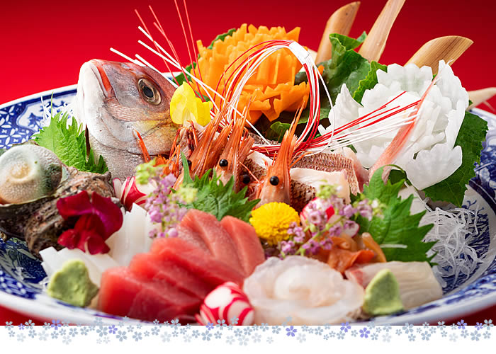 お祝いのお刺身盛り合わせ